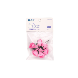 Ilan Flores Rose di Carta Rosa 78mm 6 Pezzi per Decorazione - Product Image 2