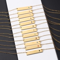 Collier Ras-du-Cou Tendance Personnalisé en Acier Inoxydable Poli Miroir, Or et Argent, pour Femmes, Barre avec 12 Pierres de Naissance et Strass