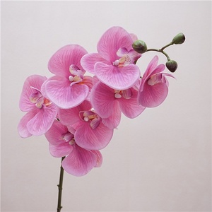 Flores de Orquídea Phalaenopsis de Alta Gama Hechas a Mano, Estilo Europeo, de Seda Artificial con Tacto Real, 7 Cabezas, para Decoración de Bodas y Hogar - Product Image 4