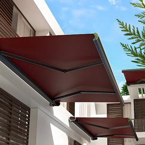 Ngoài trời điện đầy đủ hộp mái hiên thông minh điều khiển từ xa tự động kính thiên văn có thể thu vào PVC buồm sân thượng cửa sổ sân - Product Image 2