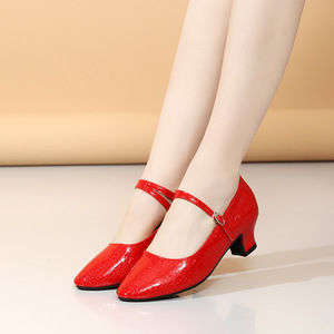 Women's Silver Modern Dance <strong>Shoes</strong> Ballroom <strong>Tap</strong> Featuring Ethnic Social Stone Pattern Xinjiang Square Dance <strong>Shoes</strong> Dance <strong>Shoes</strong> - Product Image 4