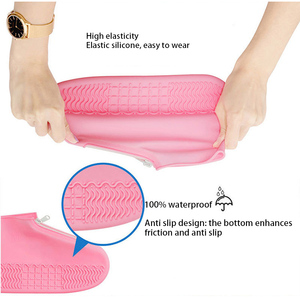 <span class=keywords><strong>Stivali</strong></span> Impermeabili Unisex per Adulti Durevoli Scarpe da Pioggia <span class=keywords><strong>in</strong></span> Silicone Antiscivolo <span class=keywords><strong>con</strong></span> <span class=keywords><strong>Cerniera</strong></span> per Esterno Inverno Estate Neve alla Moda <span class=keywords><strong>con</strong></span> Soletta <span class=keywords><strong>in</strong></span> EVA - Product Image 6