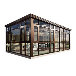 Personnalisable Design Moderne Cadre en Aluminium Véranda Usine Jardin Extérieur Maisons en Verre pour Quatre Saisons <span class=keywords><strong>Solarium</strong></span> pour Villas - Product Image 3