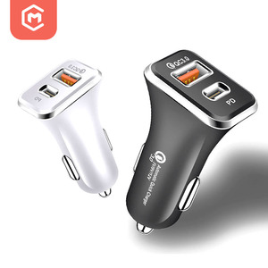 MONFONK Usb <span class=keywords><strong>c</strong></span> caricatore per auto 2 porta 36w doppio Usb caricabatterie per auto tipo <span class=keywords><strong>c</strong></span> adattatore per <span class=keywords><strong>iPhone</strong></span> - Product Image 1