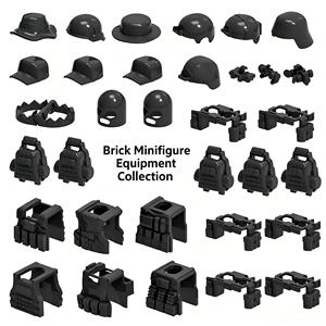 Set de Accesorios Enlazables para Escenas Militares de la Segunda Guerra Mundial: Armas, Cascos, Barreras, Paracaídas, Piezas de Armas para Perros, Regalo para Fans de Escenas Históricas DIY - Product Image 4