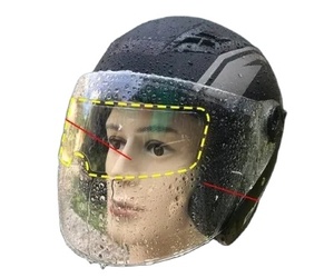 Evrensel tip kask anti-sis yama motosiklet tam kask yağmur geçirmez film elektrikli araç kask lens filmi ile yüksek kalite - Product Image 2