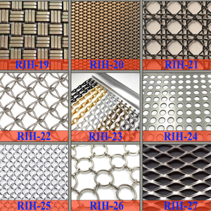 Grillage décoratif en fil métallique pour portes d'armoires, meubles, écrans décoratifs, cloisons, tissu métallique en acier inoxydable, rideaux et plafonds - Product Image 4