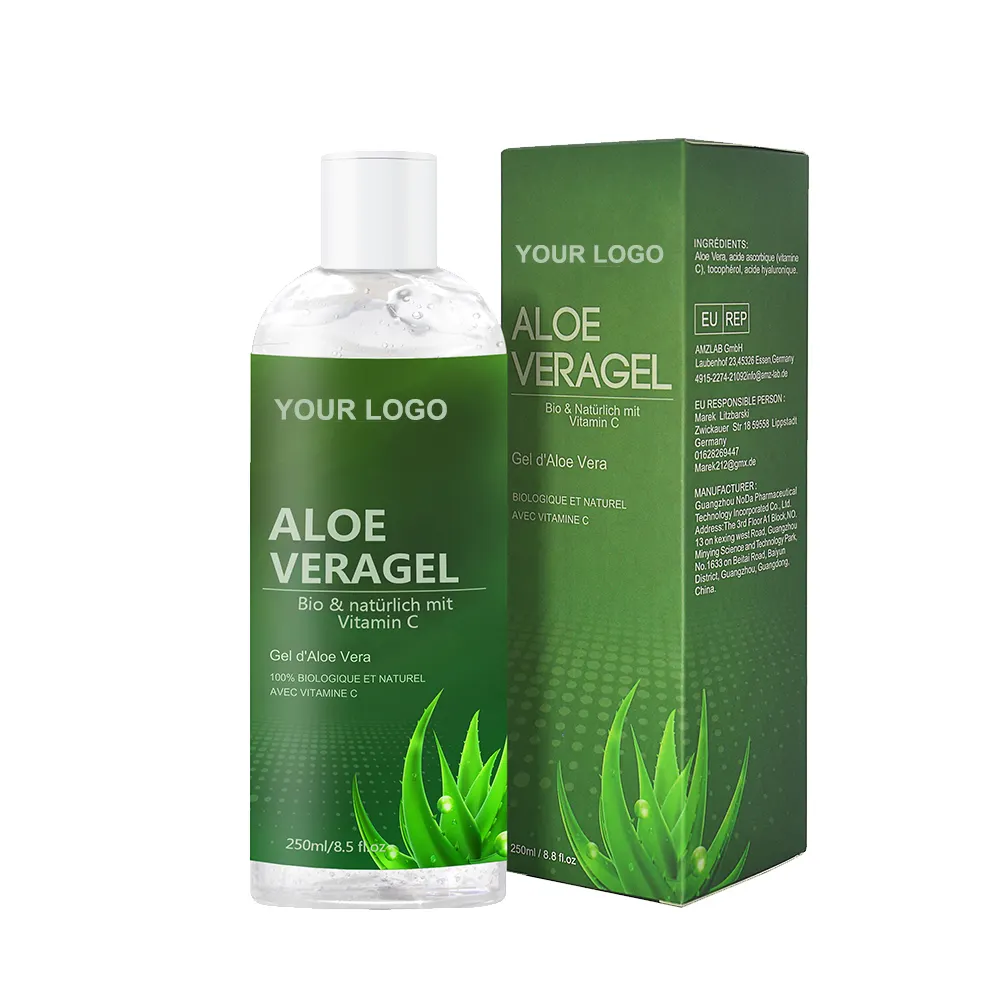 Skin Care 250Ml Bio Aloe Vera Gel 100% Natural Organic Hydrating Soothing Aloe Vera Gel for Face