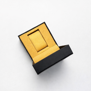 Boîte à montre classique personnalisée en cuir PU à charnière, coffret cadeau pour bijoux, coussin en cuir pour montre, gaufrage, logo personnalisé, prix de gros usine - Product Image 4