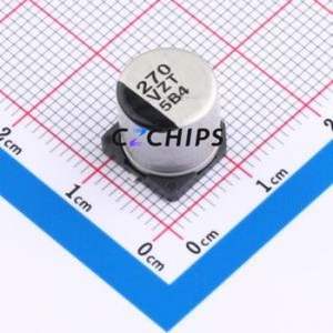 Condensateur électrolytique hybride solide-liquide en aluminium EEH-ZT1V271P SMD, D10xL10.5mm 270uF 20% 35V 3.5A-100kHz - Product Image 1