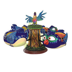 Manège de fête <span class=keywords><strong>foraine</strong></span> personnalisable de luxe à double étage, 3 places, électrique, musical, avec lumières LED, pour intérieur/extérieur - Product Image 3