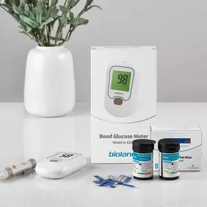 Dispositivo digital de monitoreo de glucosa en sangre, kit de Medición de tiras para la diabetes, 2023