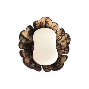Biodegradable and Organic <b>Coconut</b> Soap Dish/ <b>Coconut</b> Shell Soap Holder/ <b>Coconut</b> Shell Soap Tray for Holding Soap at Bathroom - Product Image 1