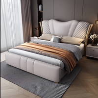 Ensemble de meubles de chambre à coucher, style moderne et design, lit king size de luxe, moderne