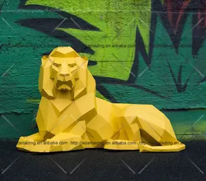 3D paper wholesales origami for adults--- sitting lion