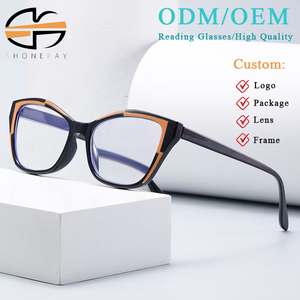 Lunettes de lecture unisexe Shoneray 2026 nouvelle tendance, monture œil de chat anti-lumière bleue, verres transparents en PC, design confortable - Product Image 1