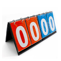 4 Tableau d'affichage de table numérique portable Flipper Multi Sports Score Flip Scoreboard Score Keeper pour Tennis Baseball Pickleball