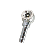 Closed Flow Air Tire Chucks RV Tire air Chuck with Clip on Brass 6mm,8mm,10mm Ball Style Hose Barb air Chuck for Tire