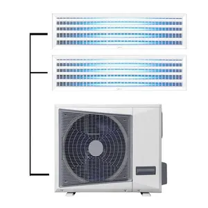 มินิแยก Ac พร้อมหน่วยในร่ม 2 หน่วย 36000BTU 48000BTU มินิ VRF เครื่องปรับอากาศส่วนกลางเครื่องปรับอากาศหลายโซน