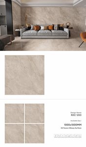 Carreaux de sol muraux en porcelaine brillante 100x100 | Premium 1000x1000 Carreaux élégants durables grand format | Collection de qualité d'exportation - Product Image 5