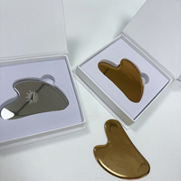 علامة شخصية لكشط الوجه بجودة عالية Guasha Stainless Steel Gua Sha لـ من Guasha
