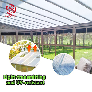 Panneau sandwich alvéolé en <span class=keywords><strong>polycarbonate</strong></span> éco-responsable pour toiture verte extérieure Gongli PC001, design côtier Guangdong, garantie 5 ans et plus - Product Image 6