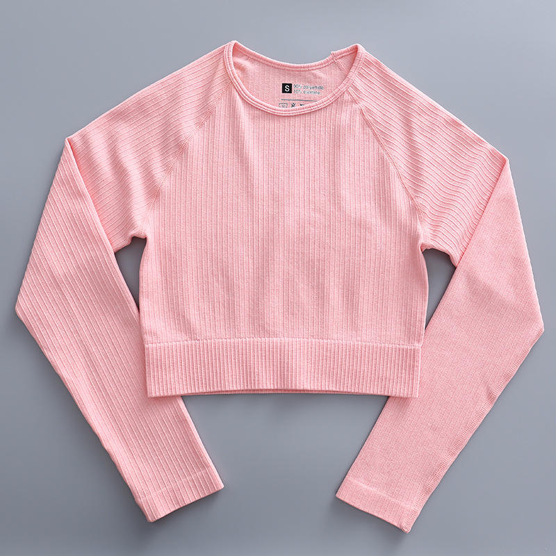 แขนยาวสีชมพู