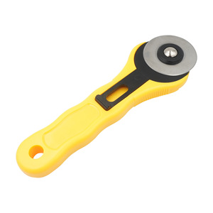 Fabric Cutter <b>Roller</b> Knife Plastic Handle Carbon Steel <b>Blade</b> For Cloth Paper Leather Cutting - Product Image 5