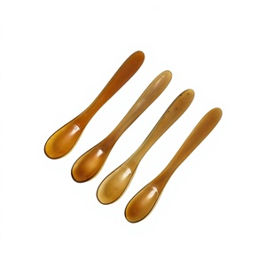 Wooden Tea <b>Spoons</b> 10ml Long Handle Mirror Polish Minimalist Design Durable <b>Serving</b> <b>Spoon</b> for Coffee Tea Dining - Product Image 1