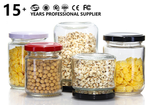 Nouveau design <span class=keywords><strong>de</strong></span> pot rond pour bonbons, 150 ml, 280 ml, 450 ml, pot en verre Mason pour <span class=keywords><strong>beurre</strong></span> <span class=keywords><strong>de</strong></span> <span class=keywords><strong>cacahuète</strong></span>, sauce chili - Product Image 2