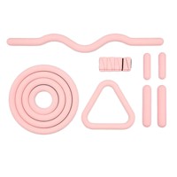 Accessoires de Pilates portables en acier allié, anneaux de barre en silicone pour l'exercice corporel et le studio de Pilates