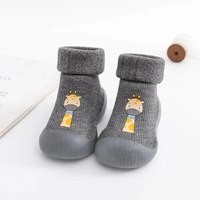 Dropshipping Shopify Agent 2025 Automne et hiver Chaussures et chaussette d'intérieur pour bébé avec fond mou épais et chaud