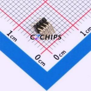 HX PZ1.0-2x4P WZ Pin Header Bent Lead Through Hole,P=1mm Connector ( Pin Structure: 2x4P )( Pitch: 1mm )( Row Spacing: 1mm ) - Product Image 2