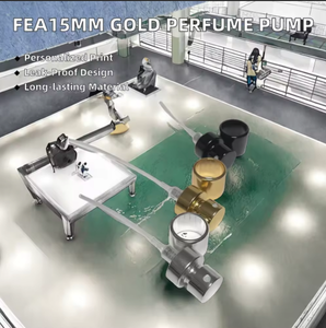 Pompe de pulvérisation de parfum noire élégante en aluminium, plusieurs tailles, bouchon de flacon de 13, 15, <span class=keywords><strong>18</strong></span>, 20 mm - Product Image 2