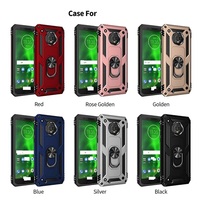 Keysion-coque arrière antichoc avec anneau support, étui pour téléphone portable, protection en TPU, pour Moto E5, E6, G6, Play Plus, Z4, un Zoom, une Action