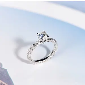 Fashion Jewelry Manufacturer direct sale KYRA01087 CZ Rings Elegant Vintage 3A zircon ring Trendy Jewelry for Women