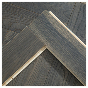 Suelo de madera de ingeniería de espiga de roble entrelazado personalizado de fábrica 600*92*15Mm - Product Image 6