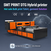 Imprimante numérique pour t-shirts avec système d'impression sérigraphique à base blanche, machine d'impression hybride pour vêtements, pour la production de vêtements personnalisés