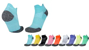 एथलेटिक कम कट तकिये काले कम कपास खेल सफेद Mens टखने महिला रनिंग मोजे - Product Image 2