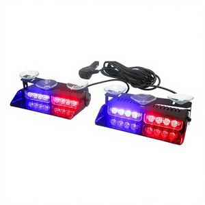 Barre lumineuse de signalisation d'urgence LED ambre XTX 12/24V - Montage universel sur pare-brise/tableau de bord - Feux de sécurité pour situations d'urgence - Product Image 3