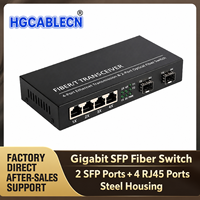 Convertisseur de média SFP Gigabit RJ45 vers SFP 10/100/1000 Mbps Adaptatif Automatique Non Géré Transceiver Ethernet Fibre Optique Fourniture d'Usine OEM