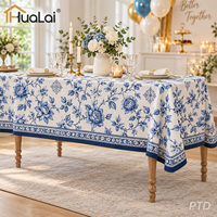 Nappe ronde en polyester imprimée sur mesure OEM, effet lin plissé, pour décoration de maison et de mariage, 120 pouces