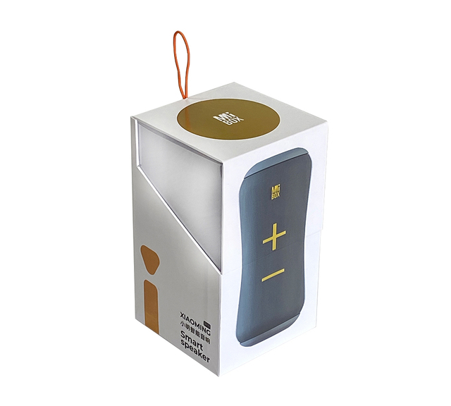 2024 New Small Stereo Sound Loudspeaker Bluetooth Audio Gift Packaging Box Pvc Transparent 3C Electronic Packaging Box