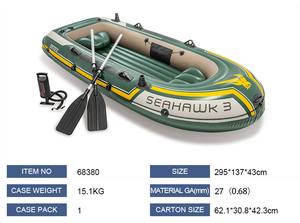 Ensemble de bateaux gonflables INTEX 68380 <span class=keywords><strong>Seahawk</strong></span> 3 personnes avec rames et <span class=keywords><strong>bateau</strong></span> à pompe pour le rafting - Product Image 3