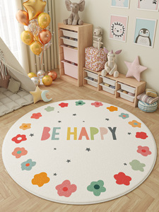 Tappeto da gioco per bambini di grandi dimensioni per bambini, tappeto rotondo e strisciante, tappetino da gioco, decorazione per camera - Product Image 6
