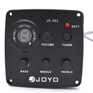 JOYO JE303EQ Pickup <span class=keywords><strong>chitarra</strong></span> classica Folk Set di tre pezzi <span class=keywords><strong>con</strong></span> foro aperto faccia materiale metallico - Product Image 2