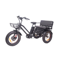 KUAKE 20in 750 watt BAFANG moyeu moteur livraison tricycle électrique keteles quadricycle semi-camion cargo vélo électrique pour les déplacements