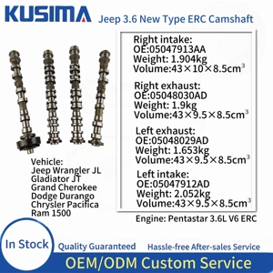 Nuovo Set di 4 Pezzi Alberi a Camme di Aspirazione e Scarico Sinistro e Destro per Jeep Dodge Chrysler Ram 3.6 3.6L ERC <span class=keywords><strong>ERB</strong></span> V6 Motore a Benzina OE 5184380AH - Product Image 2