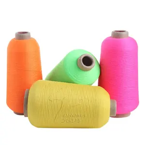 100% Nylon garn strang gefärbtes Nylon 6 halb mattes Garn mit geringem Bruch 70d/2 Nylon-Struktur garn mit 1000 Lager farben