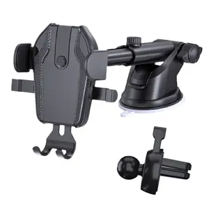 2 in 1 Car Phone Holder Mount Universal Hands-Free Cell Phone Holder for Car Dashboard Windshield Air Vent Car Mount